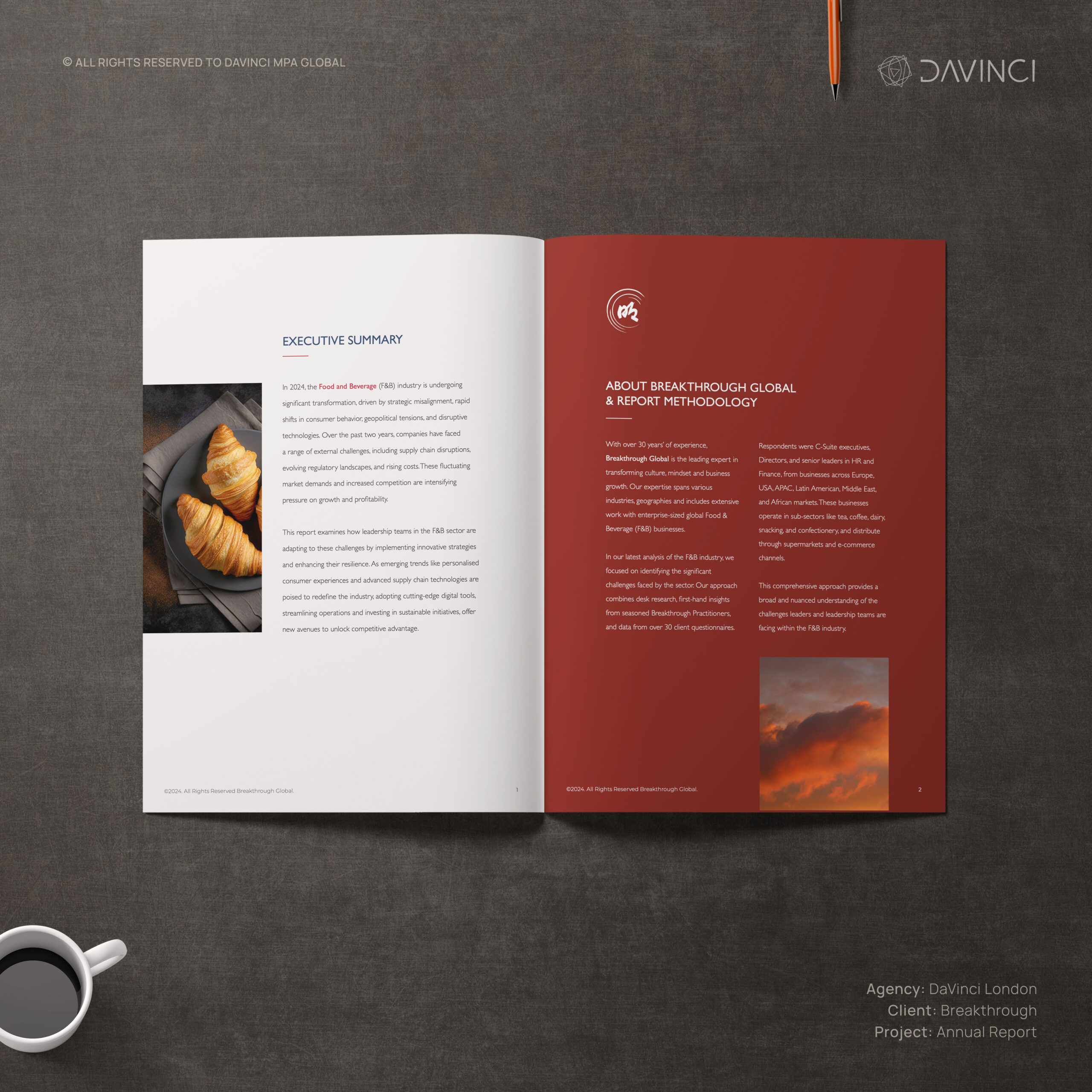 Brochure and report designed by DaVinci MPA – Branding Agency in London and Dubai