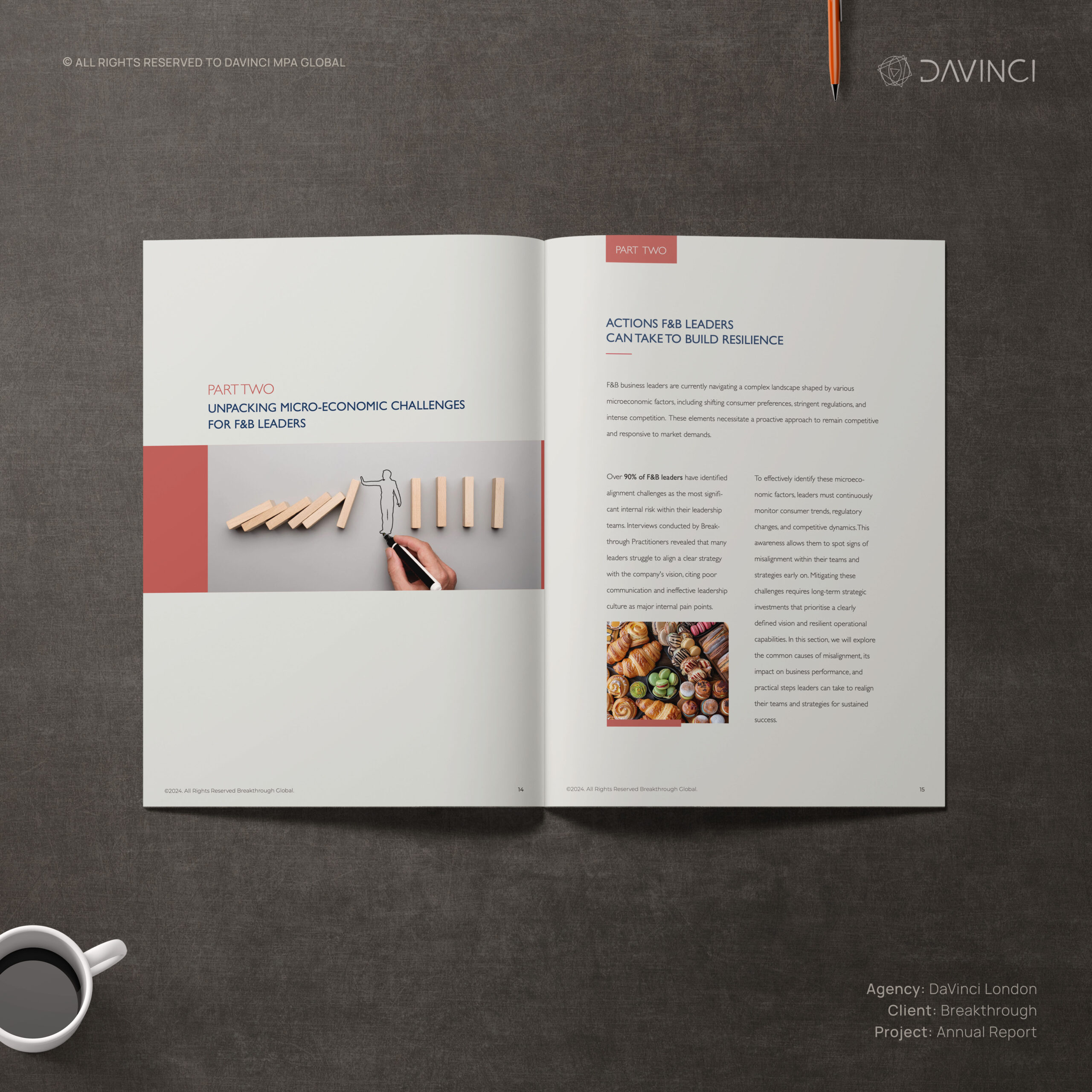 Brochure and report designed by DaVinci MPA – Branding Agency in London and Dubai