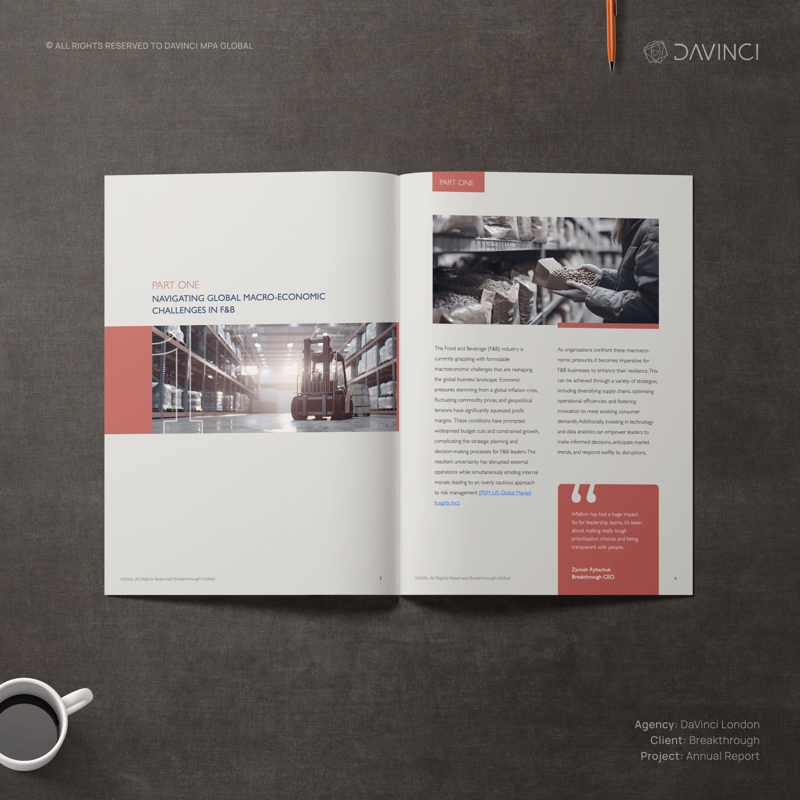 Brochure and report designed by DaVinci MPA – Branding Agency in London and Dubai