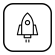 Start up Rocket Icon – DaVinci MPA | Branding Agency in London & Dubai Start up rocket Icon designed by DaVinci MPA – Branding Agency in London and Dubai